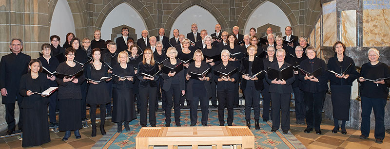 Die aktuelle Besetzung der Kantorei der Christuskirche